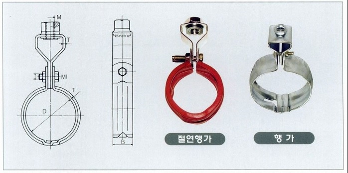 파이프-행가(절연)
